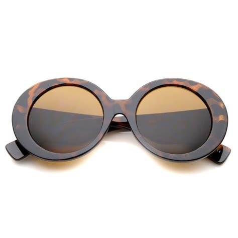 sunglass la sunglassla womens high fashion glam chunky round oversize sunglasses 50mm