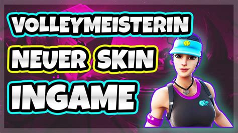 Neuer Fortnite Skin Volleymeisterin Ingame Fortnite Tennis Skin