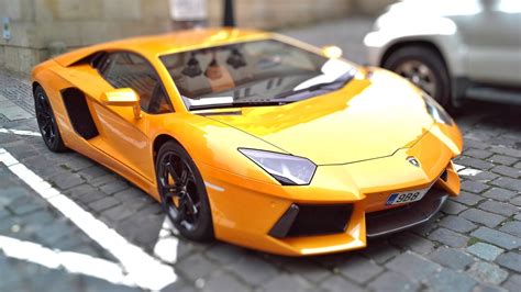 Wallpaper Supercars Yellow Lamborghini Aventador Wheels Sports