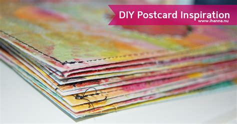 Make your own beautiful postcard. Join the DIY Postcard Swap by iHanna | Send your handmade ...