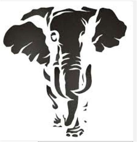 Elephant Stencil Printable