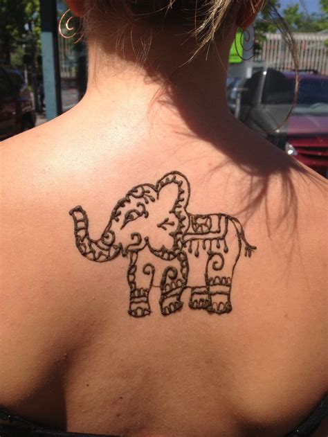 henna elephant tattoos