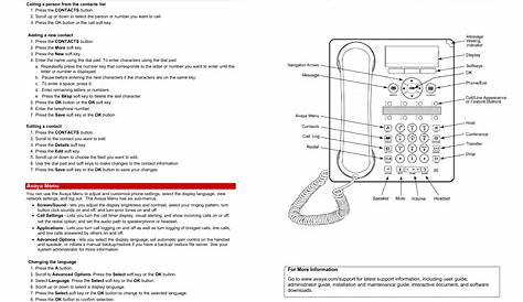 avaya 1140e phone manual