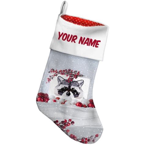 Check spelling or type a new query. Christmas Stocking Geometric Animal Art Raccoon Snow Berry ...