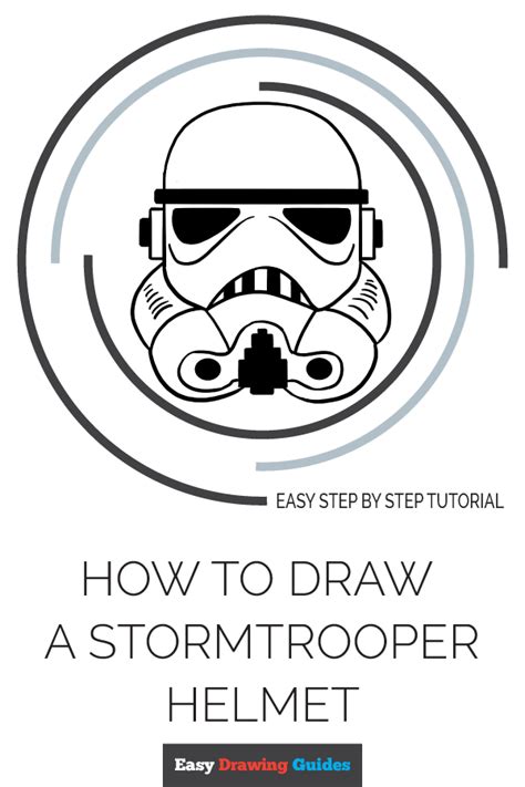 How To Draw A Stormtrooper Helmet Really Easy Drawing Tutorial