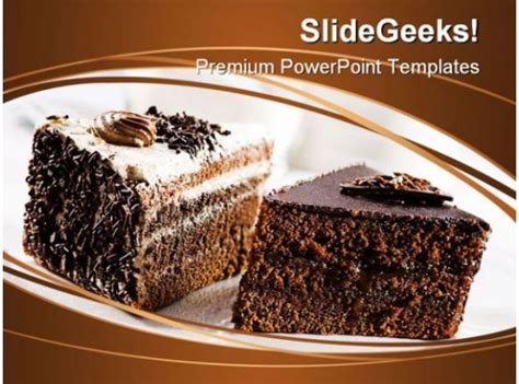 cake dessert food powerpoint templates  powerpoint