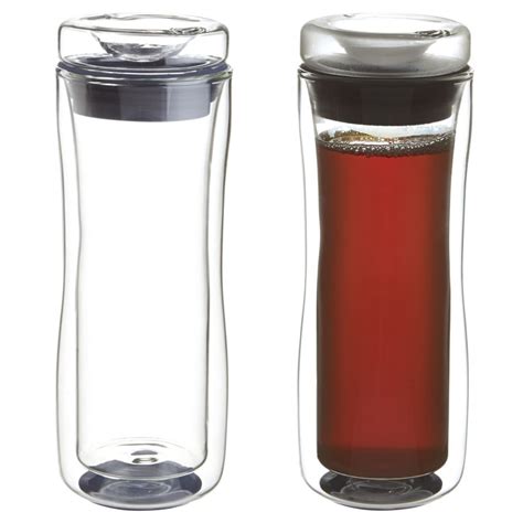 Double Walled Glass Commuter Mug The Green Head