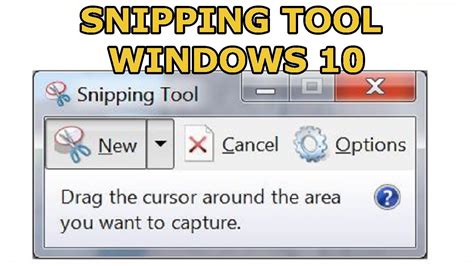How To Use Snipping Tool In Windows Youtube