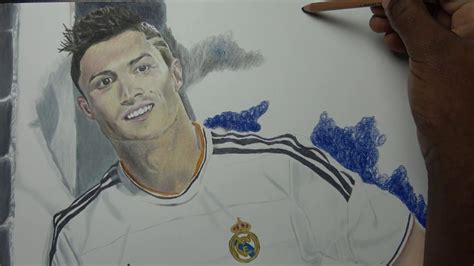 Drawing Cristiano Ronaldo 2016 Real Madrid Youtube