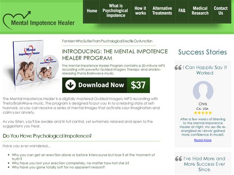 Mental Impotence Healer Erectile Dysfunction Treatment