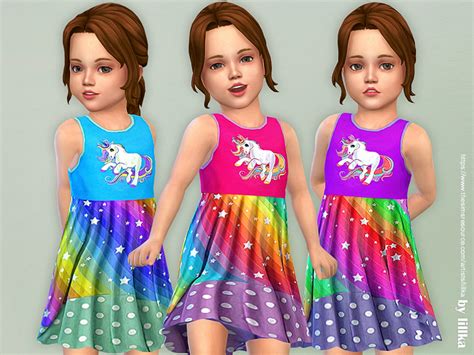 The Sims Resource Unicorn Dress Needs Toddler Stuff