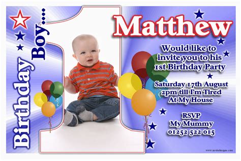 There are many varieties of free printable kids birthday cards boys lots of people need to have. 1st Birthday Invitation Cards for Boys Free Printable 1st Birthday Party Invitations Boy ...