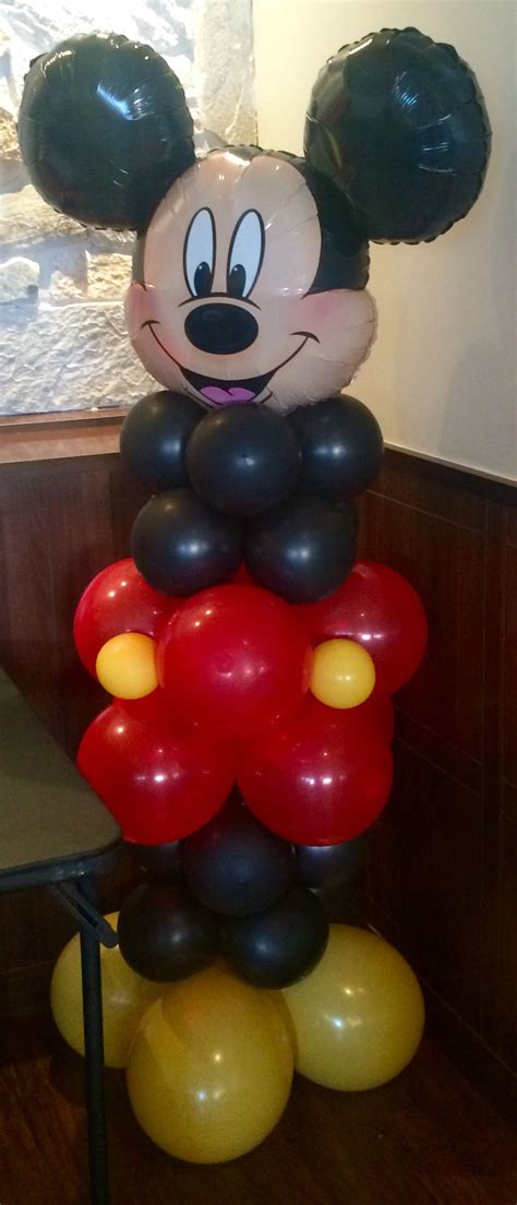 Mickey Mouse Balloon Column Mickey Mouse Balloons Mickey Mouse