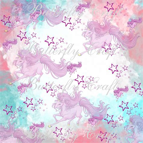 Saw something that caught your attention? Unicorns Digital Paper , Scrapbook unicorn paper, Unicorn ...