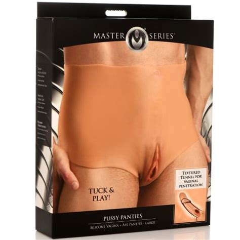 Master Series Wearable Silicone Vagina And Ass Pussy Panties Large Sex