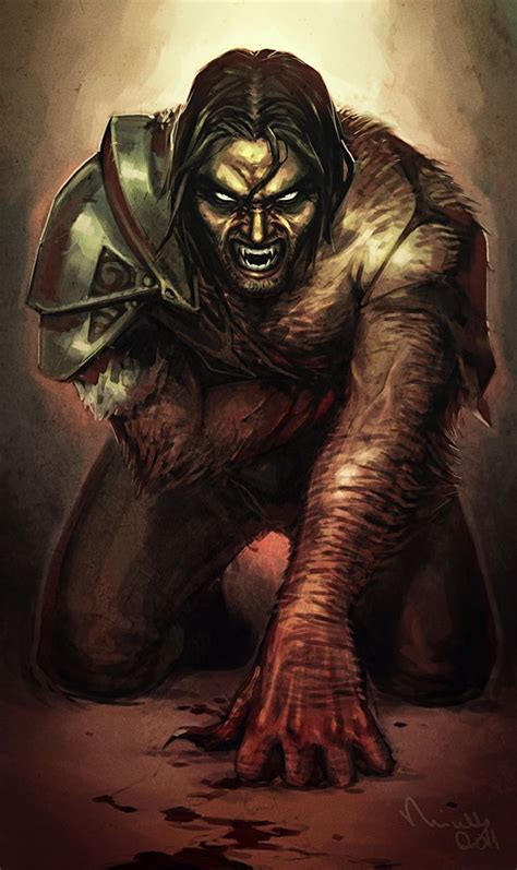 Farkas Mid Transformation Skyrim Art Skyrim Fanart Elder Scrolls Games