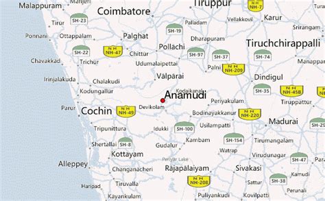 Where Is Anai Mudikerala Located On India Map Social Science
