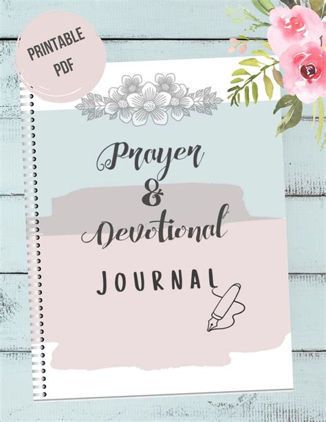 Printable Prayer And Devotional Journal For Women A4a5letter Sizes