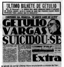 de Agosto de o suicídio de Getúlio Vargas Brasil Cultura