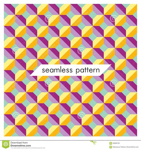 Vector Seamless Geometrical Patterns Abstract Fashion Texture49 Stock