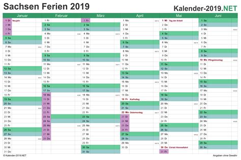 Sachsen Kalender 2019 Mit Ferien August Calendar Wall Calendar