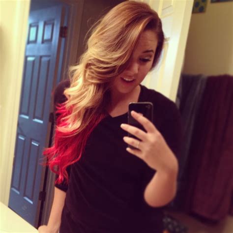 I Love My Red Hair ️ Dip Dye Check ️ Blonde Dip Dye