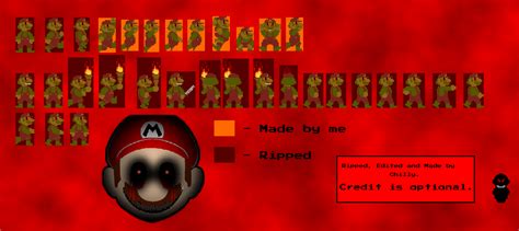 Marioexe Sprites By Chillywilly2003 On Deviantart