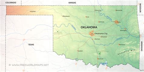 Ozark Mountains Oklahoma Map Time Zones Map