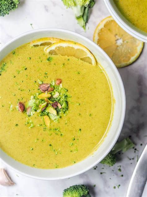 A Vegan Recipe For A Rich Cream Of Broccoli Soup That Is Nutritious And