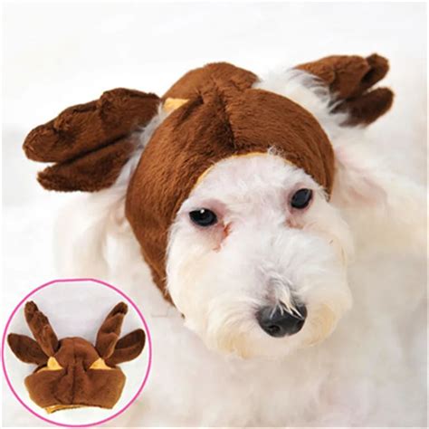 Christmas Pet Dog Costume Lovely Hat Puppy Teddy Winter Warm Cap In