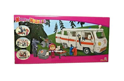 Masha And The Bear Toy Playset Ambulance Simba Juguete Masha Y El Oso
