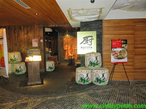 Serving japanese cuisine, the outlet was filled with diners, even on a weekday evening, the day we were there for our dinner. CikLilyPutih The Lifestyle Blogger: KURIYA Japanese ...