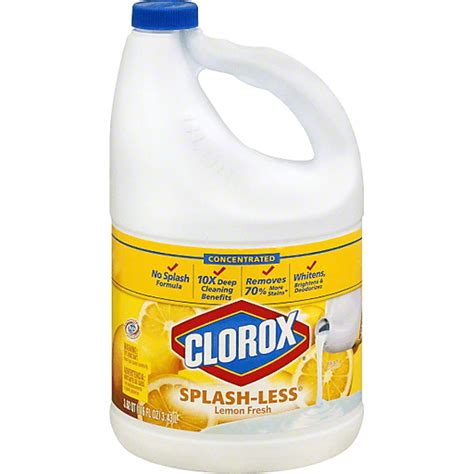 Clorox Splash Less Bleach Lemon Fresh Bleach Sun Fresh