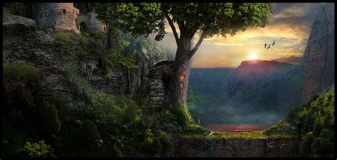 The Land That Time Remembered Matte Painting Painting Natural Landmarks