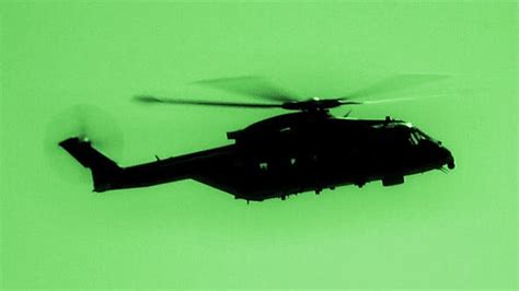 Helicopter In Night Vision Stock Footage Videohive