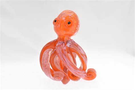 Art Glass Octopus Sea Life And Ocean Nature Sculptglass Art Glass Figures