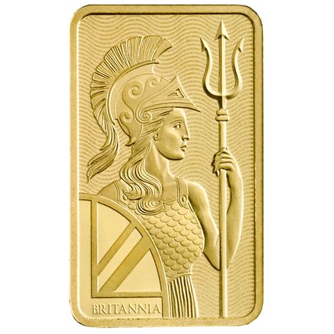 10 Gram Minted Gold Bar Britannia The Royal Mint Au Bullion Canada