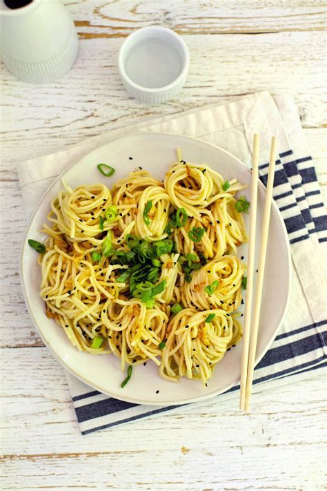 Miso And Garlic Butter Noodles A Beautiful Mess Recipe Garlic