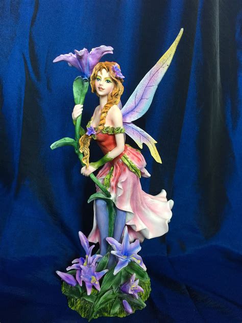 Flower Fairy Figurine Fantasy Fairies Collection Figure Etsy