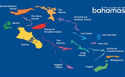 Labeled Map Of Bahamas Great Bahama Bank