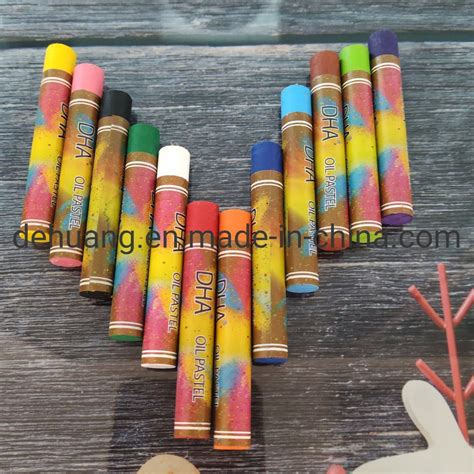 High Quality 12 Colors Customized Student Stationery Oil Pastel Sets