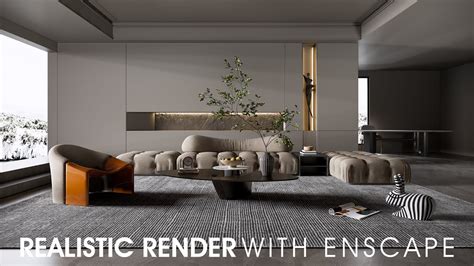 How To Make A Realistic Render Interior In Sketchup And Enscape Youtube