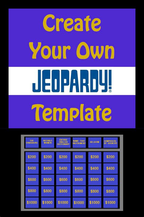 Jeopardy Canva Template Printable Calendars At A Glance