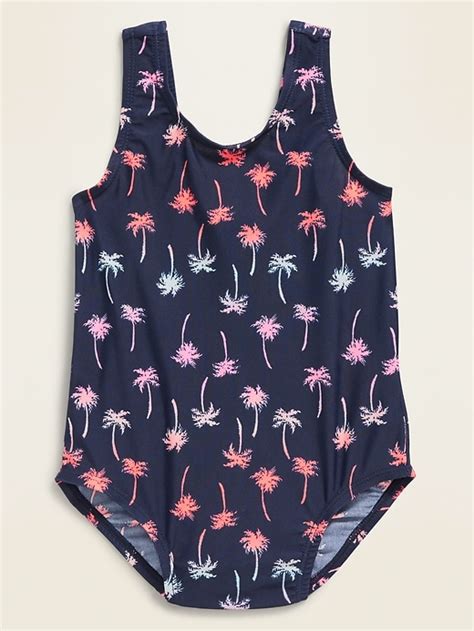 Old Navy Palm Print Swimsuit For Toddler Girls 573600002
