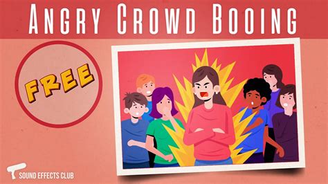 Angry Crowd Booing Sound Effect Royalty Free Download Youtube