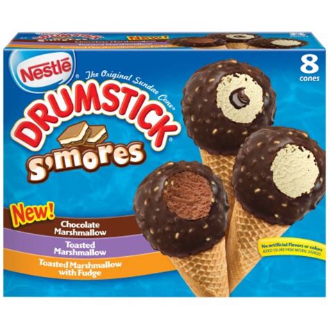 Nestle Drumstick Smores Frozen Sundae Cones 8 Ct Kroger