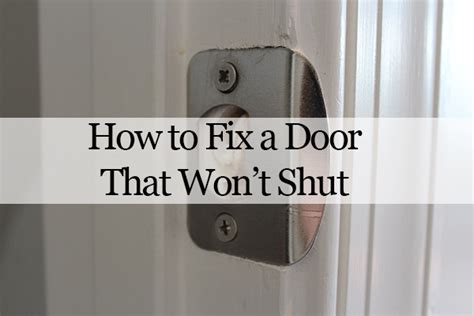 For doors that won't stay open, you need to fix loose hinges without wasting any time as it can lead to further complications. Our Home from Scratch