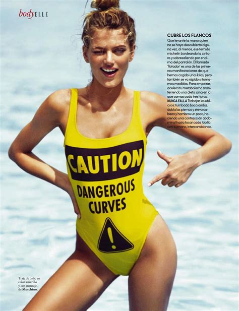 A Cheeky Moschino Maillot With Bold Caution Dangerous Curves One