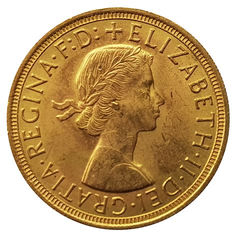 1957 Sovereign Queen Elizabeth II For Sale - M J Hughes Coins