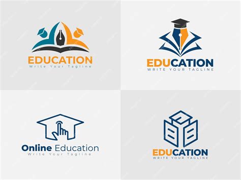 Premium Vector Set Of Education Logo Design Templates